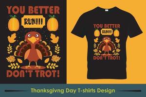 Thanksgiving T-shirt Design. happy thanksgiving Pro Vector