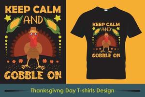 Thanksgiving T-shirt Design. happy thanksgiving Pro Vector