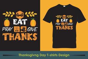 Happy Thanks giving T Shirt Design Free Vector