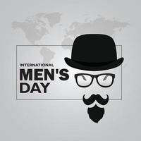 International Men's Day. November 19. For a poster or banner and greeting card. Vector illustration.