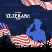 American Happy Veterans Day Who All Who Served vector