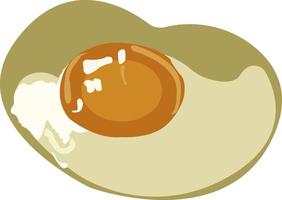 Egg, illustration, vector on white background.