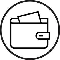 Wallet Icon Style vector