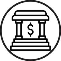 Bank Icon Style vector