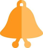 School bell, illustration, vector on a white background.