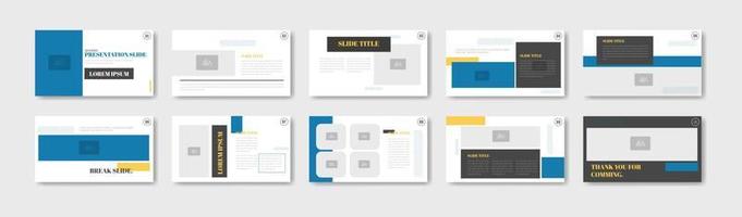 Business presentation template design. Minimalis, modern and keynote vector illustration