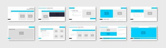 Business presentation template design. Minimalis, modern and keynote vector illustration