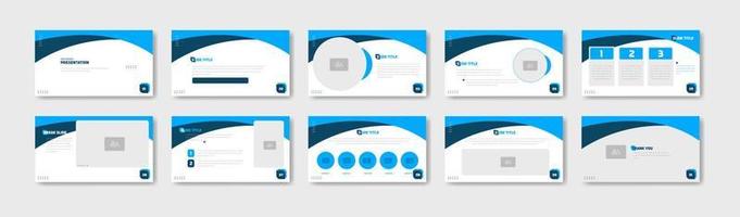 Business presentation template design. Minimalis, modern and keynote vector illustration