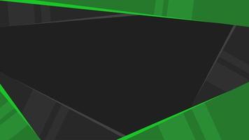 dark black and green background with flat design vector