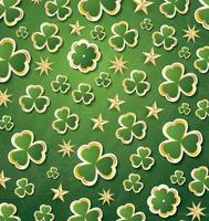 Clover Pattern for St. Patrick's Day. vector