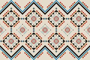 Carpet tribal pattern art. Geometric ethnic seamless pattern traditional. Aztec ethnic ornament print. Mexican style. vector