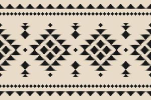 Carpet ethnic ikat pattern art. Geometric ethnic ikat seamless pattern in tribal. Mexican style. vector