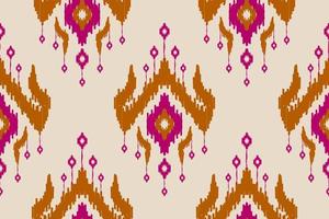 Abstract ethnic ikat art. Seamless pattern in tribal. Aztec geometric ornament print. vector