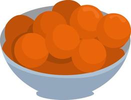 Cheese balls, illustration, vector on white background