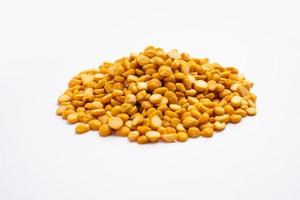 Split Chickpea Also Know as Chana Dal, Yellow Chana Split Peas, Dried Chickpea Lentils photo