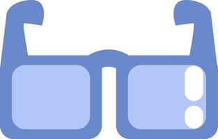 Cinema 3d glasses, illustration, vector on a white background.