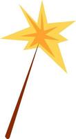 Magic wand, illustration, vector on white background.