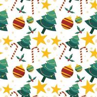 seamless pattern with christmas theme vector