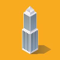 Isometric Futuristic Building vector