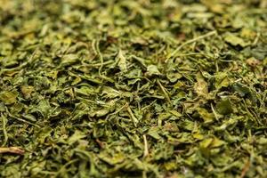 Kasuri Methi or Kasoori Methi or dried fenugreek leaves also known as Trigonella Foenum Graecum photo