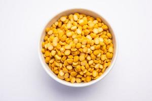 Split Chickpea Also Know as Chana Dal, Yellow Chana Split Peas, Dried Chickpea Lentils photo