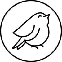 Bulbul bird, illustration, on a white background. vector