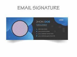 professional email signature design template. vector email marketing design layout. modern web banner templates.