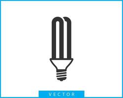 Light bulb icon vector. Llightbulb idea logo concept. Lamp electricity icons web design element. Led lights isolated silhouette. vector