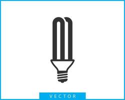 vector de icono de bombilla. concepto de logotipo de idea de bombilla. elemento de diseño web de iconos de electricidad de lámpara. silueta aislada de luces led.