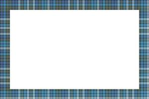 Rectangle frame vector vintage pattern design template. Border designs plaid fabric texture. Scottish tartan background for collage art, gif card, handmade crafts.