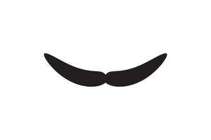 Moustache vector icon. Black retro style mustache. Shave barber vintage man face