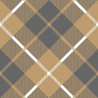 Gold platinum checkered plaid seamless pattern. Vector illustration.