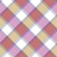 Check mosaic tablecloth fabric texture seamless pattern vector