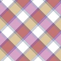 Check mosaic tablecloth fabric texture seamless pattern vector