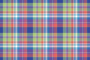 Madras color check plaid seamless pattern vector