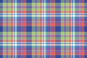 madras color check plaid patrón sin costuras vector