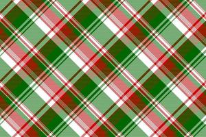 Green red bright check fabric texture seamless pattern vector