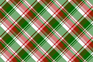 Green red bright check fabric texture seamless pattern vector