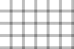 Black white color plaid seamless pattern vector