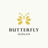 Butterfly logo icon design template vector