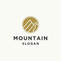 Mountain logo template vector illustration design