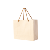 Brown paper shopping bag cutout, Png file