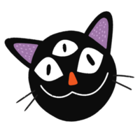 Cat Halloween Sticker png