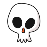 etiqueta engomada del esqueleto de halloween png