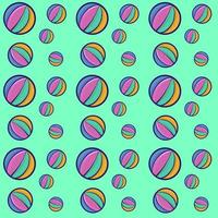 Multicolor balls pattern, illustration, vector on white background