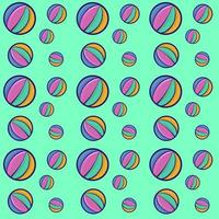 Multicolor balls pattern, illustration, vector on white background