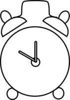 Office clock, icon illustration, vector on white background