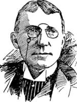 j. whitcomb riley, ilustración vintage vector