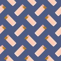 Small lighter , seamless pattern on a blue background. vector