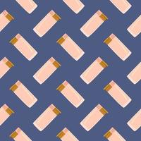 Small lighter , seamless pattern on a blue background. vector